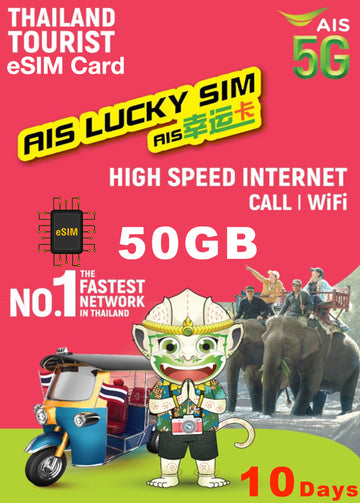 Thailand Prepaid Travel eSIM Card - AIS