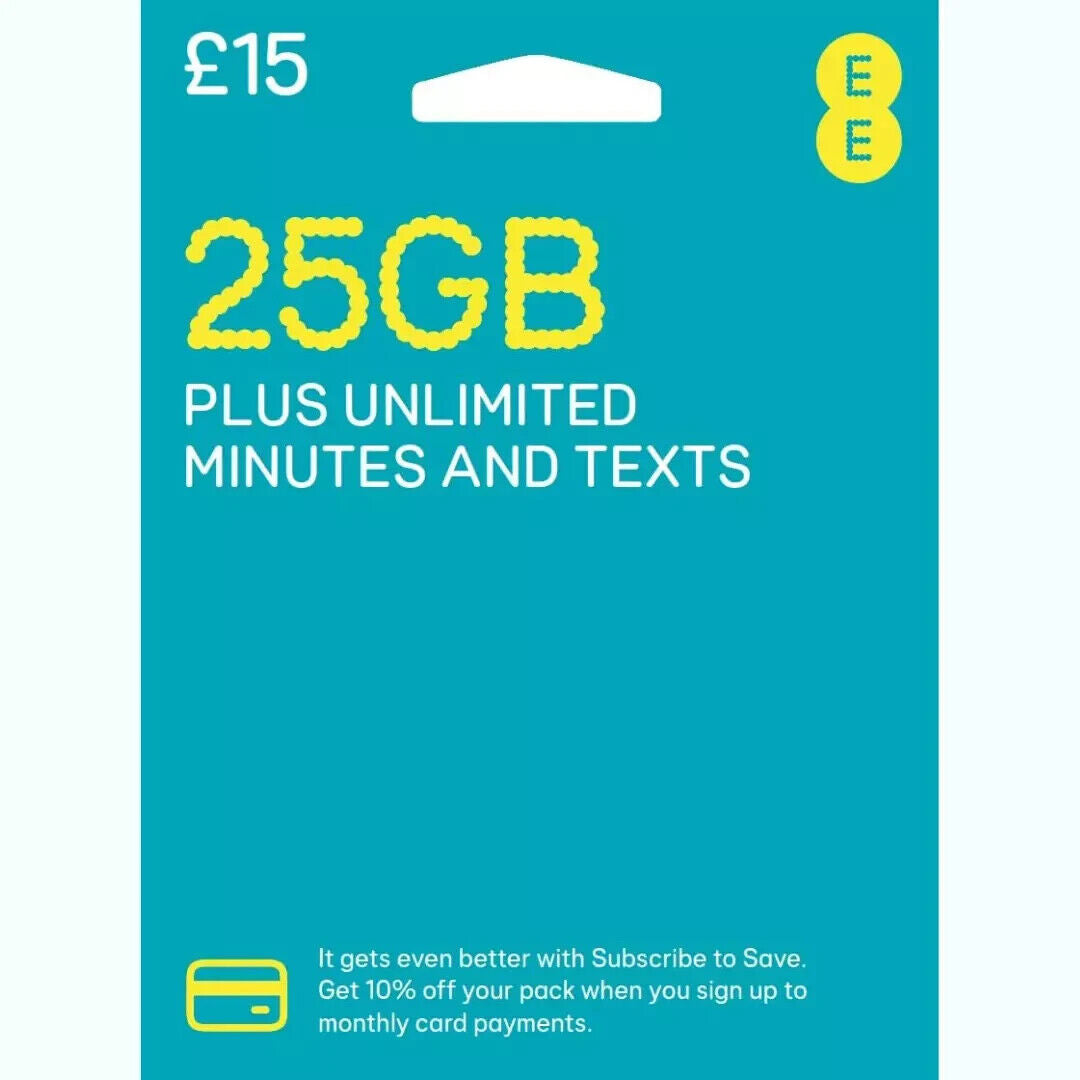 UK travel SIM card - EE