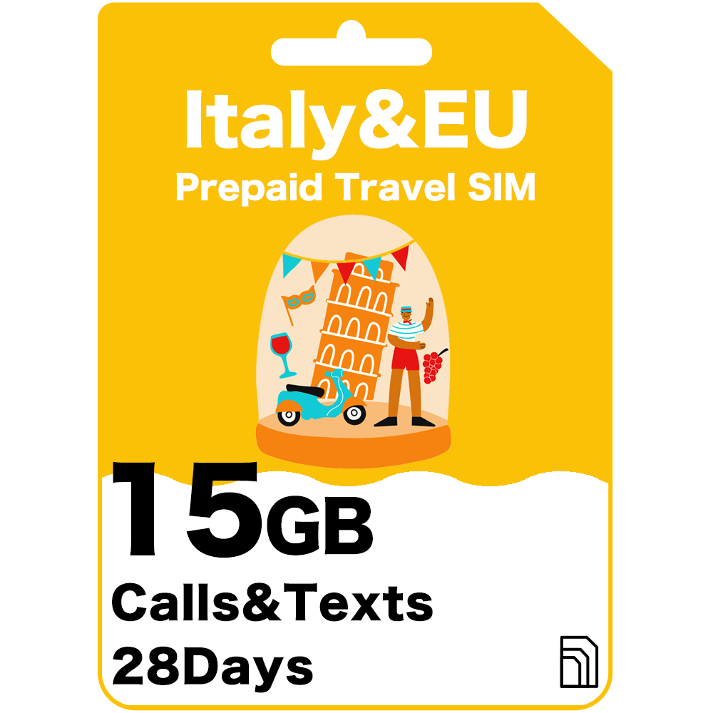 Italy Europe Travel SIM Card