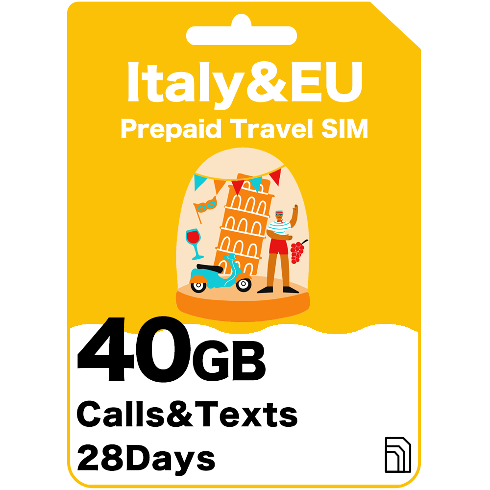 Italy Europe Travel SIM Card