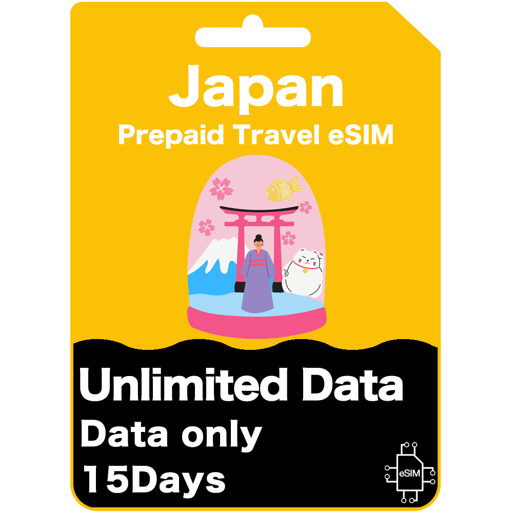 Japan Travel eSIM Card -  KDDI