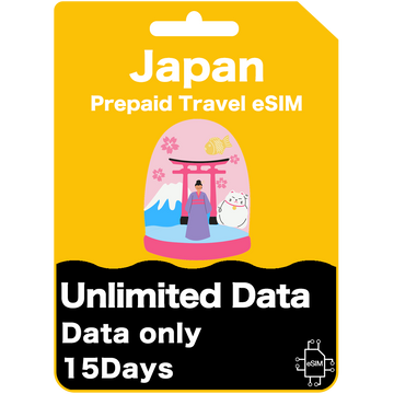 Japan Prepaid Travel eSIM Card - au