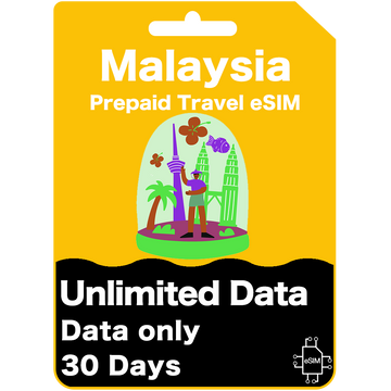 Malaysia Prepaid Reise-eSIM-Karte
