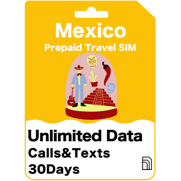 Mexico Prepaid Travel SIM Card - AT&T