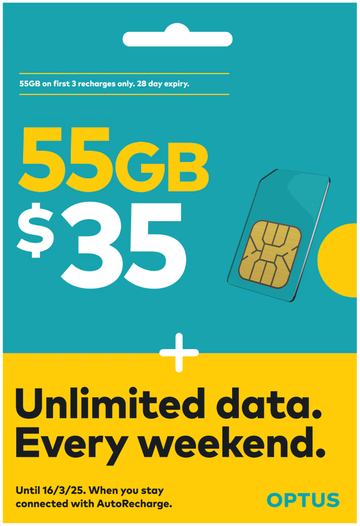 OPtus  prepaid sim card