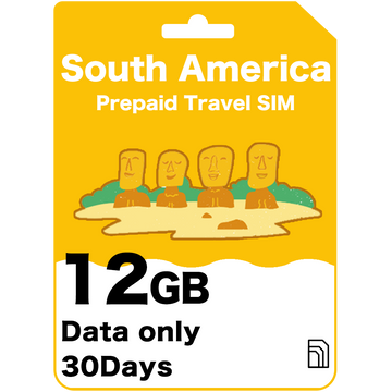 South America Prepaid Travel SIM Card