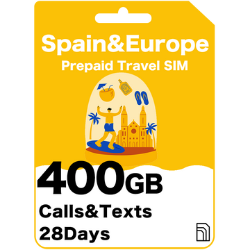 Spain & Europe Prepaid Travel SIM Card - Vodafone