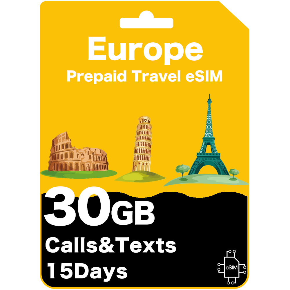 europe travel eSIM card - Orange