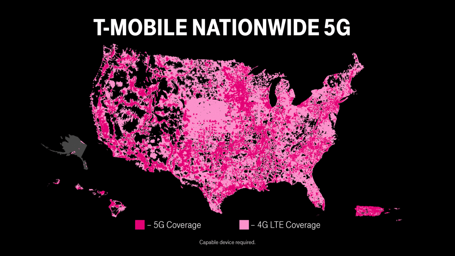 USA & Hawaii Prepaid Travel eSIM Card Unlimited Data 30 Days - T Mobile - G-Starlink